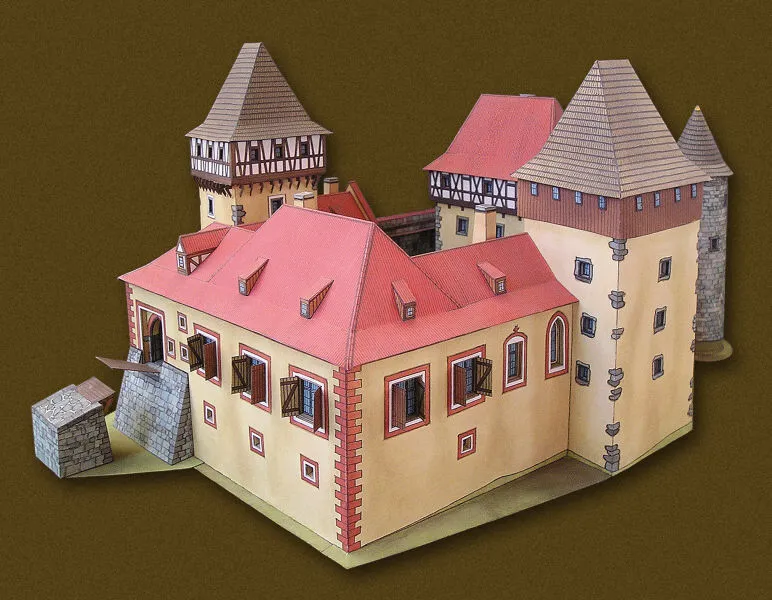 Papierový model - Kestřanské Tvrze